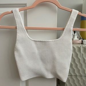 Aritzia Babaton sculpt knit squareneck tank